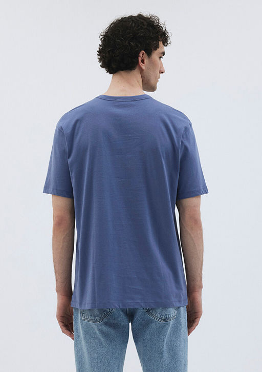 Indigo Mavi Premium Basic Tisort  фото 3