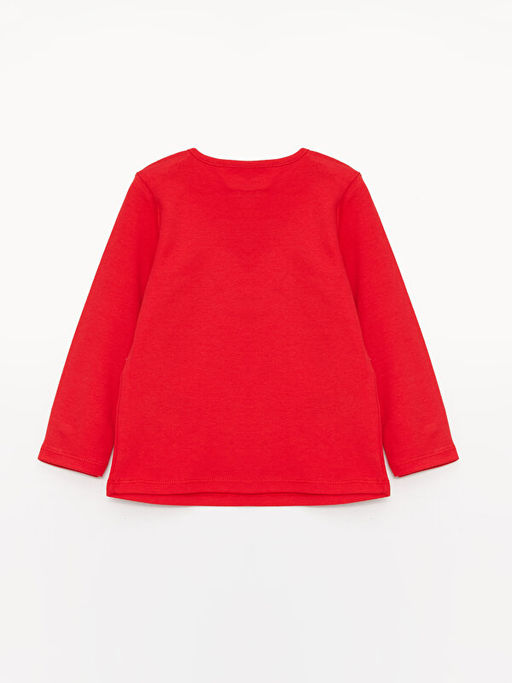 Bisiklet Yaka Uzun Kollu Bask?l? K?z Bebek Pijama Tak?m?