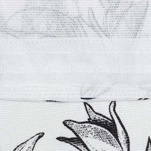 Шторы для кухни Доляна Plant leaves 146×180 см - 2 шт., подхваты - 2 шт., 100% хлопок, 164 г/м²
