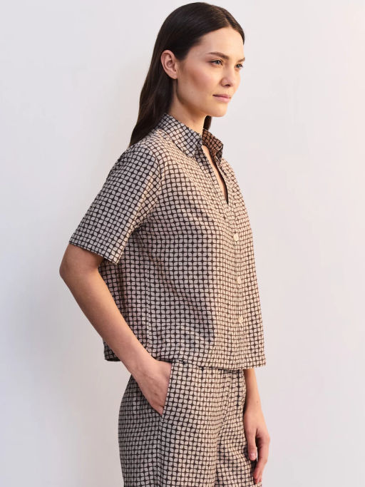 Блуза из вискозы с коротким рукавом ZR2605012011-236 / Zarina