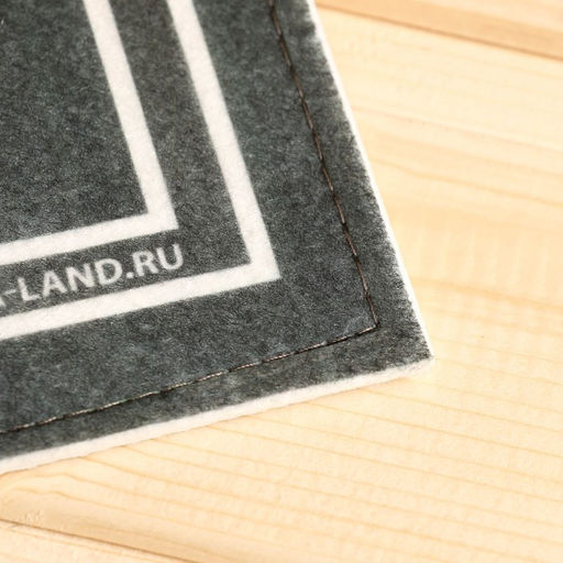 Коврик для бани на пол, придверный с принтом «В здоровом теле — здоровый дух», 40×60 см, ЭВА, войлок, «Банная забава»