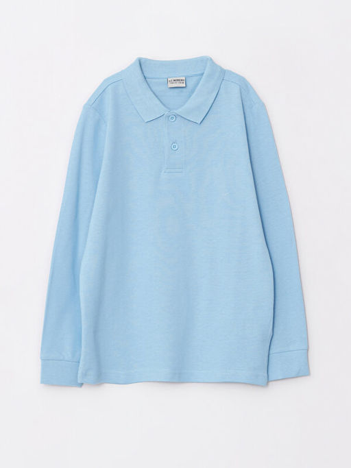 Polo Yaka Basic Uzun Kollu Erkek ?ocuk Ti??rt