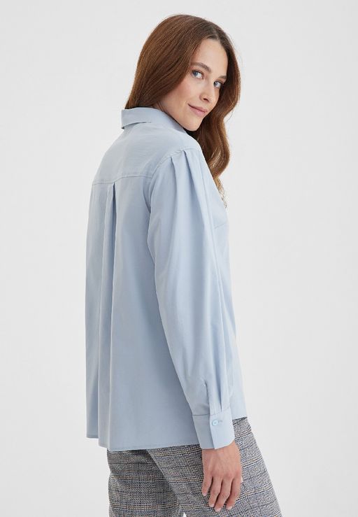 Блуза женская LA-311557-BL, 
голубой - Steinberg фото 5