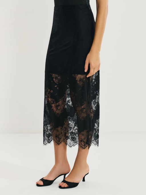 Кружевная юбка миди / Zarina