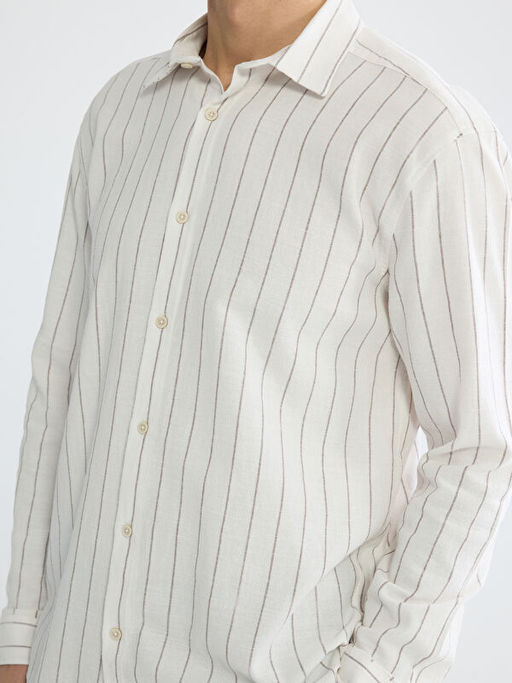 Regular Fit ?izgili Arm?rl? Erkek G?mlek