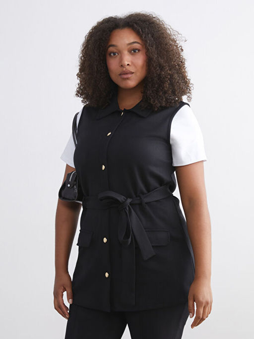 G?mlek Yaka Kad?n Yelek