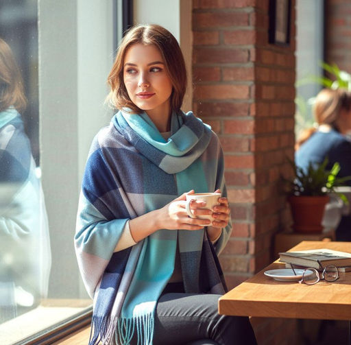 Палантин из кашемира, мультицвет - Greta фото 2