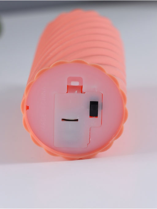 Светодиодная свеча, ночник LED RISALUX «Свидание», 3×AG13, оранжевый, 5×5×11 см