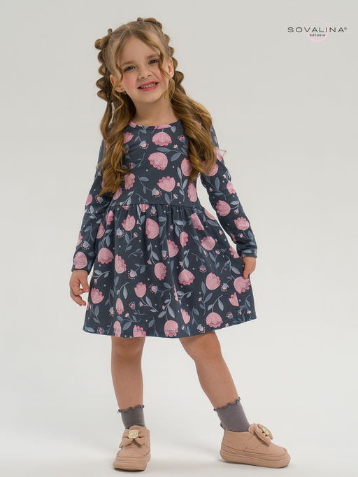 Платье Эля тюльпаны в дымке - Sovalina фото 6