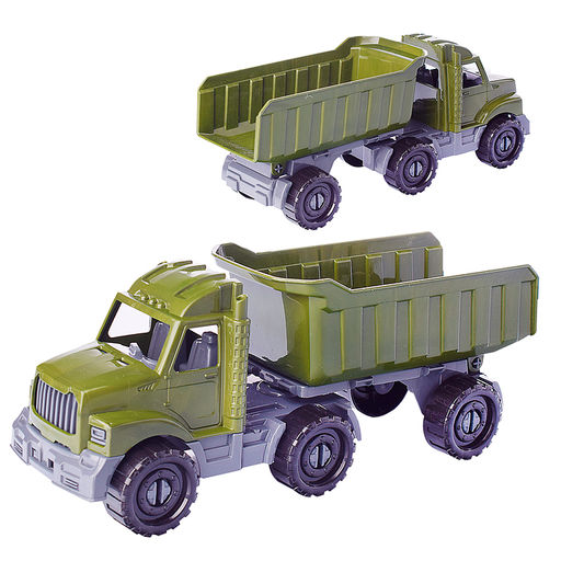 Машинка Тягач "Бизон" с прицепом Военный