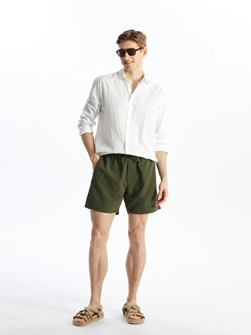 K?sa Boy Bask?l? Erkek Deniz ?ortu