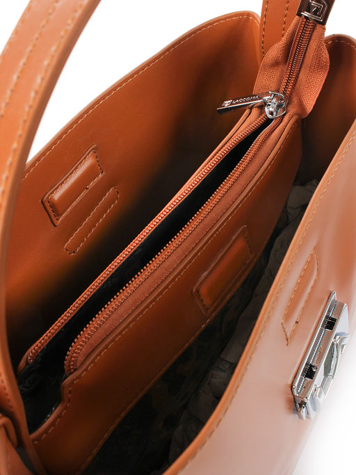 LACCOMA сумка Y8180R-рыжий натуральная кожа полиэстер