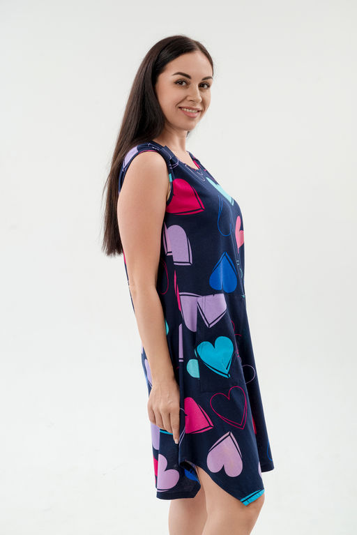 Платье женское из кулирки Кэтрин сердца - Амадэль фото 5