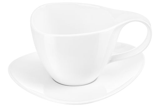 Чайная пара Elan Gallery Колоранс фарфор белая 300 мл  фото 6