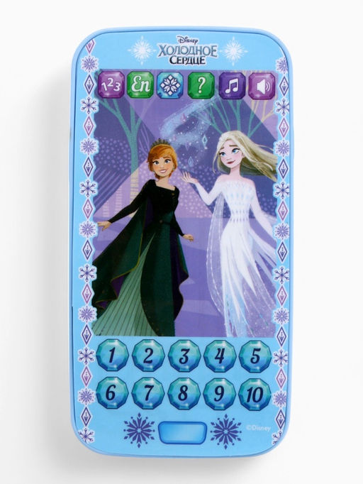 Телефон музыкальный детский «Холодное сердце», звук, батарейки, Disney