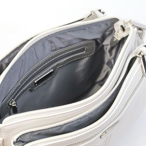 Женская сумка через плечо с тремя отделениями 87008 Вайт 2128-101 - Cidirro фото 4