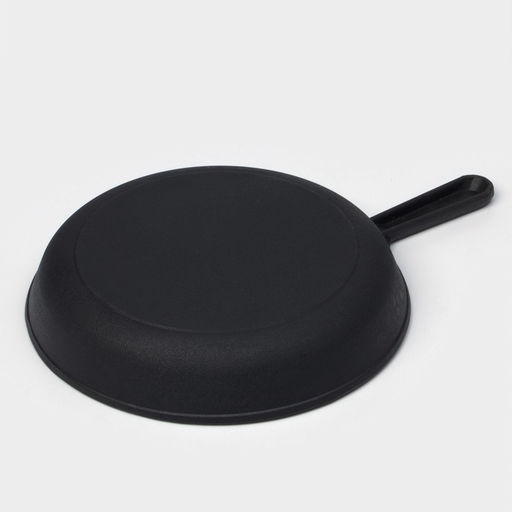 Сковорода литая Magma, d=24 см, h=4 см, чугунная ручка, индукция, чугун, чёрная фото 4