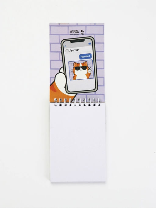 Скетчбук А6, 80 л. 100 г/м  "Котик"