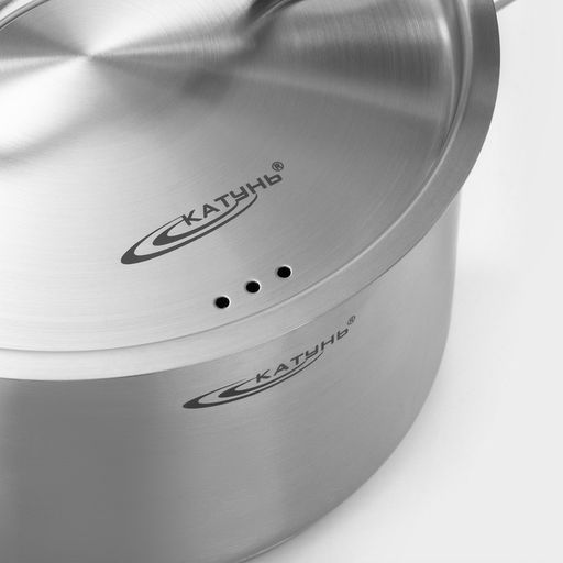 Ковш Катунь «Общепит», 2.6 л, d=18 см, h=11 см, капсульное дно, индукция, нержавеющая сталь