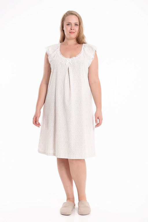 Сорочка М325405бб бежевый/белый