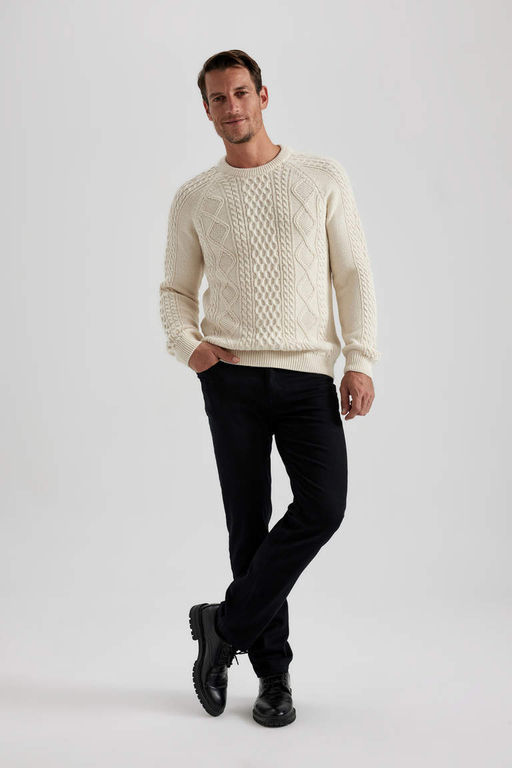 Длинные атласные брюки прямого кроя стандартного кроя - Defacto фото 2