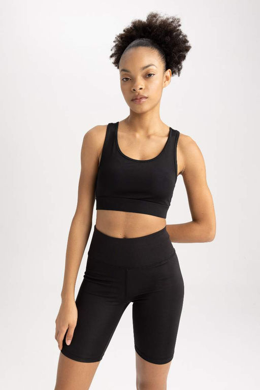 Спортивный бюстгальтер DeFactoFit с воротником-халтером  фото 4