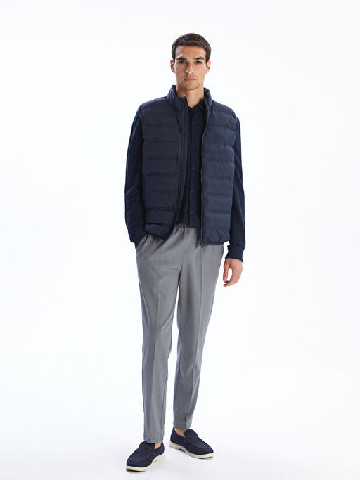 Standart Kal?p Dik Yaka Erkek ?i?me Yelek