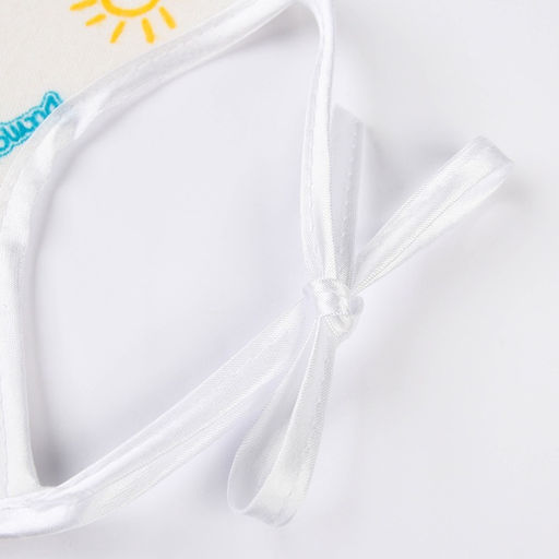 Нагрудник детский 18×18 см., микрофибра с ПВХ покрытием «Витоша», белый