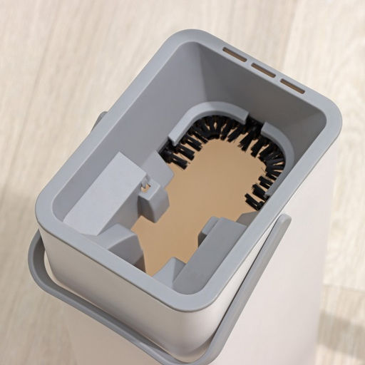 Швабра с отжимом и ведром Raccoon «Компакт», ведро 17×12.5×34 см, 5.5 л, швабра с насадкой ПВА 28×4.5×121 см  фото 5