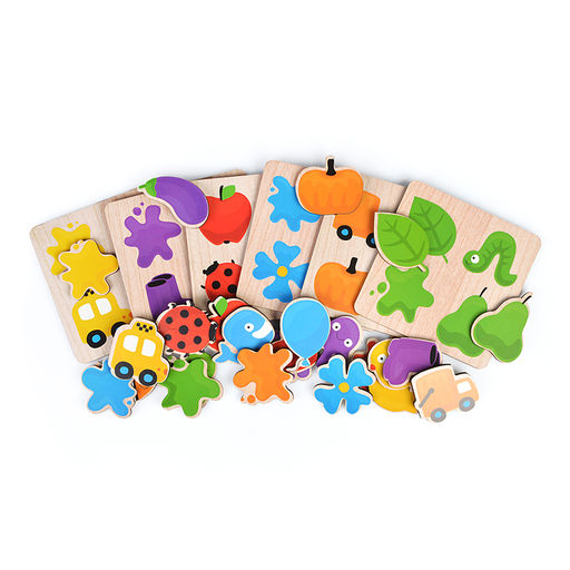 Лото зигзаг Изучаем цвета 6 карточек, 24 фишки ( деревянная ) - Десятое королевство фото 2