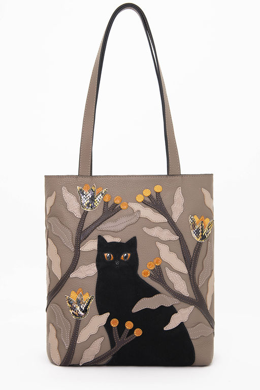 Сумка с аппликацией ДС-517-317 темный капучино - Protege фото 9