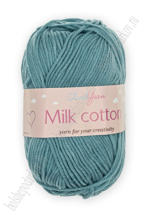 Пряжа Milk cotton 50 гр (10 шт) SF-7848, пыльно-бирюзовый