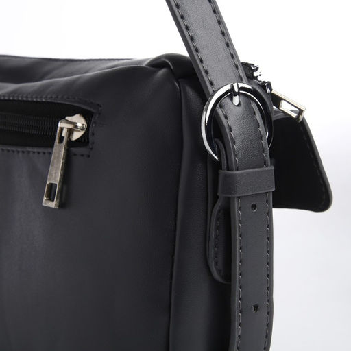 Сумка женская с карманами кожзам, графит