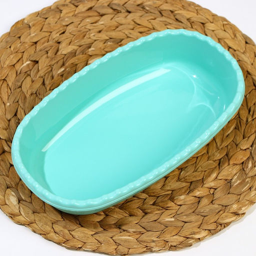 Цена за 2 шт. Миска с крышкой IDEA, 1.5 л, 16.5×28×6.5 см, пластик, голубой