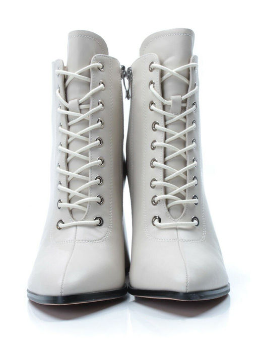 PCS125-2 BEIGE Ботинки демисезонные женские (натуральная кожа, байка) - Фабричный китай фото 11