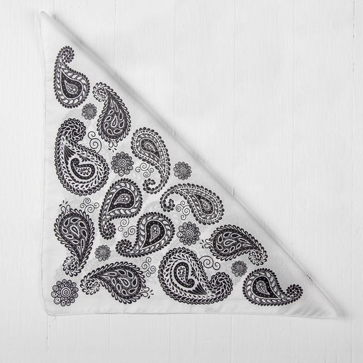 Бандана «Огурцы», взрослая, 50×50 см, белая