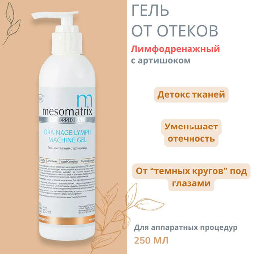 DETOX & DRAINAGE, гель для обертываний с артишоком, экстрактом конского каштана и хвоща - Mesomatrix фото 2