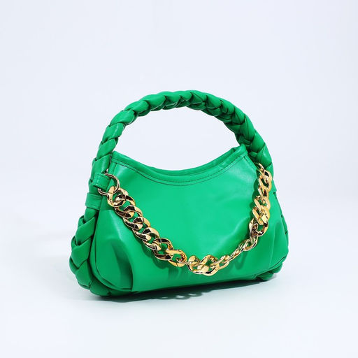 Сумка-багет на молнии, цвет зелёный - Simaland фото 3