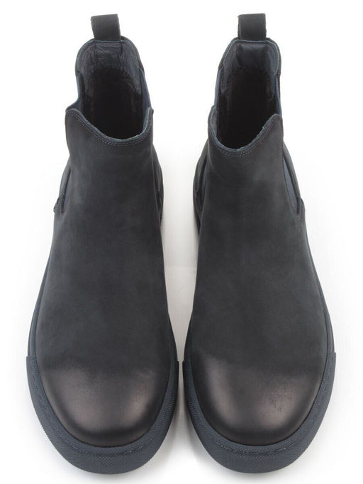 05-X30311M-7 INK. BLUE Ботинки зимние мужские (натуральная кожа, натуральный мех)