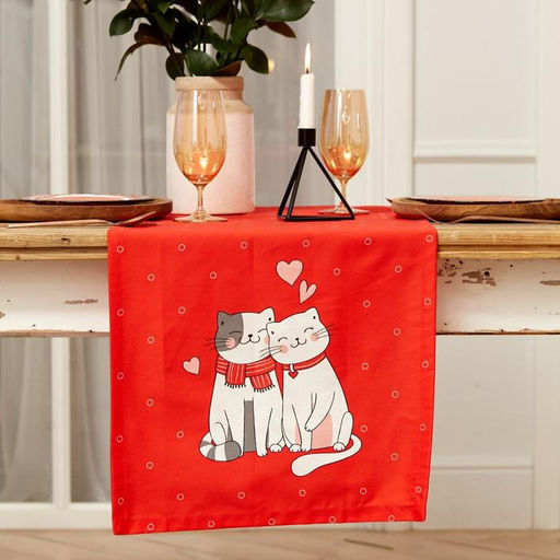 Дорожка Этель Cat's love 40*146 см, 100% хлопок, саржа 190 г/м2  фото 3