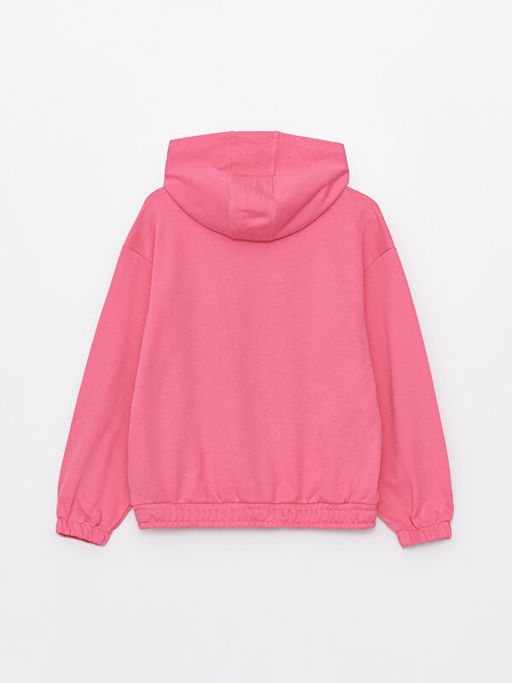 Bask?l? Uzun Kollu K?z ?ocuk Hoodie ve Tayt