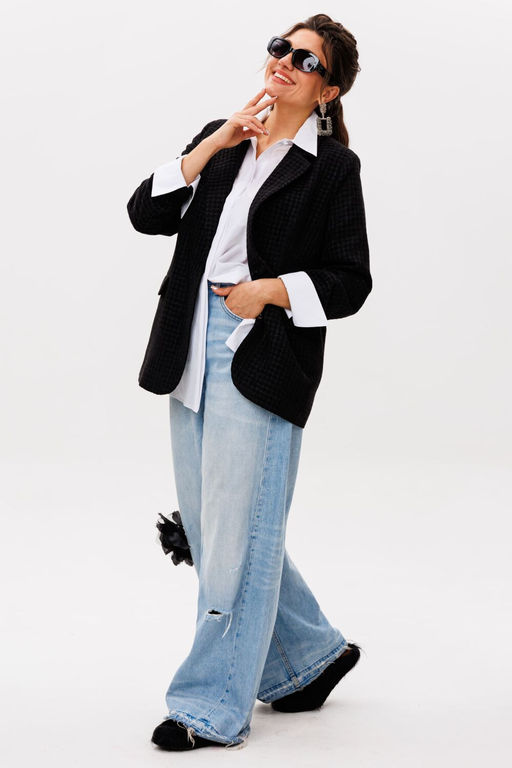 Жакет ANELLI 1471.1 черный жемчуг  фото 3