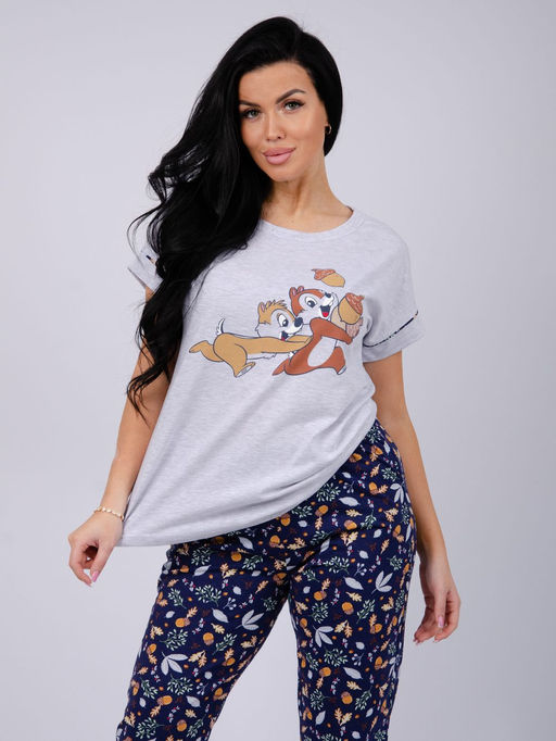 Пижама "Бурундучки 2" брюки, трикотаж