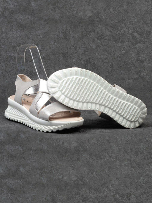 08-PED92-4 SILVER Босоножки (натуральная кожа) - Фабричный китай фото 17