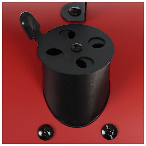 Гриль-коптильня Maclay, с температурным датчиком, цвет красный  фото 7