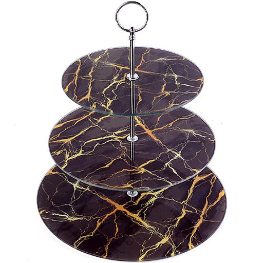 31505 Конфетница 3-ярусная на ножке LR (х8) - Mayer&boch фото 2