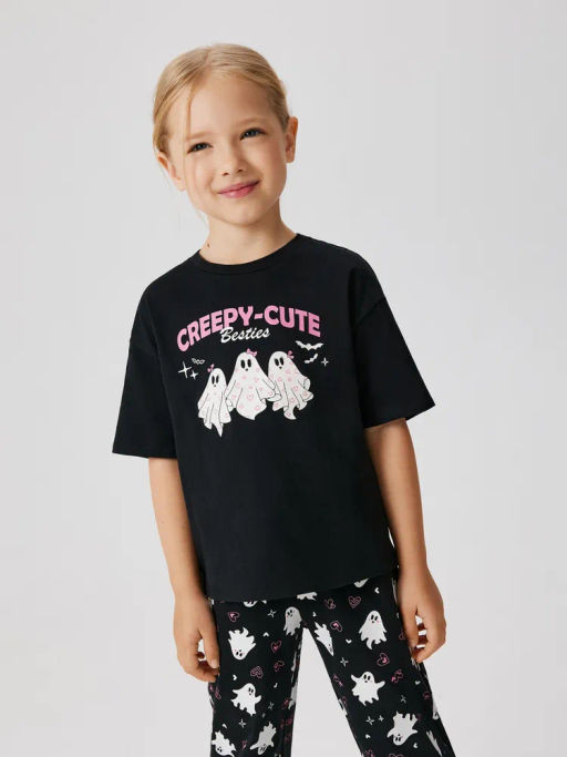 ACOOLA / Пижама детская для девочек Kolduniya черный  фото 4