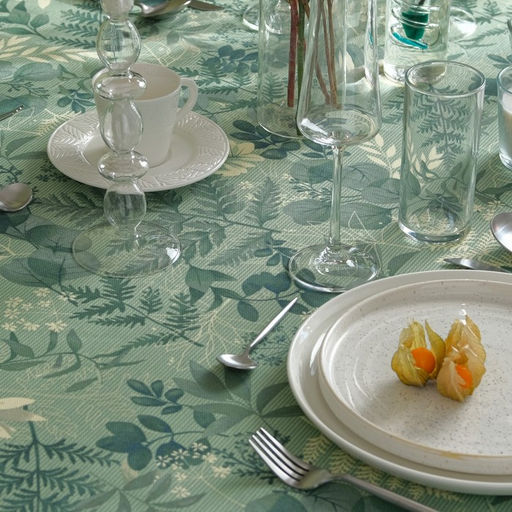 Скатерть Доляна Лесная прохлада 146х180 см, 50% хлопок, 50% п/э, рогожка 158 г/м2  фото 5