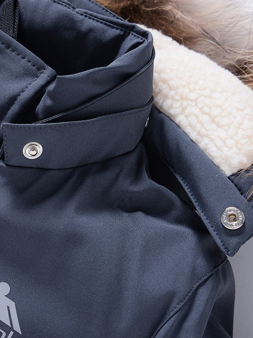 Парка зимняя Valianly подростковая для мальчика серого цвета 9235Sr  фото 7