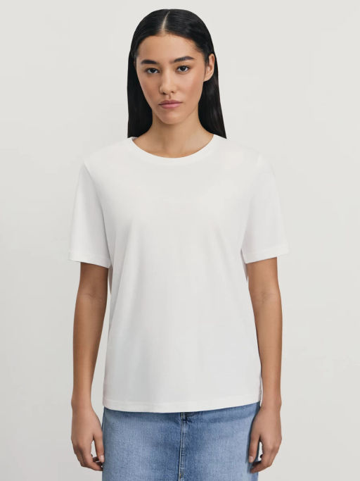 Базовая футболка из хлопка / Zarina  фото 4